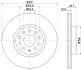 Тормозной диск перед. Caddy III/IV/Golf/Jetta/Passat/Octavia 05- (312x25) PAGID 8DD 355 109521 (фото 4)