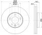 Диск тормозной перед. VW T-5 03-(308x29,5mm) 16&quot; диск PAGID 8DD 355 109661 (фото 4)