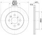 HELLA PRO OPEL гальмівний диск передн. AGILA (A) 00-, SUBARU, SUZUKI PAGID 8DD 355 111591 (фото 4)