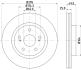 HELLA SUZUKI Диск тормозной передн.Grand Vitara 05- PAGID 8DD 355 113621 (фото 4)