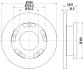 Диск тормозной перед. Ford Mondeo/Galaxy /S-Max 1.6-2.5 07- PAGID 8DD 355 113811 (фото 4)