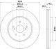 Диск тормозной перед. Lexus RX 03-/Toyota Highlander 2.7 09- PAGID 8DD 355 114981 (фото 4)
