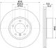 Тормозной диск перед. BMW 3 (E90/E90N) 320d 05-/X1 (E84) 09- PAGID 8DD 355 115381 (фото 4)