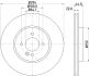 HELLA PRO BMW диск гальмівний передній Mini One, Cooper, Clubman 01- PAGID 8DD 355 115871 (фото 4)