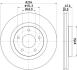 Тормозной диск перед. Jeep Compass, Patriot 07-13 Dodge Avenger 08-13, Caliber 07-12, Chrysler Sebring 07-10 Mitsubishi Outlander 07-12, Lancer GT, GTS 08-13 PAGID 8DD 355 115911 (фото 1)
