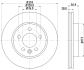 Диск тормозной передний VW Amarok 2010- PAGID 8DD 355 117151 (фото 4)