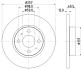 HELLA PRO FIAT гальмівний диск передн. 500 09 10-, LANCIA, ALFA ROMEO PAGID 8DD 355 117931 (фото 4)