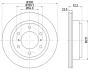 HELLA PRO MITSUBISHI гальмівний диск задн. Pajero 00- PAGID 8DD 355 118651 (фото 4)