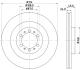 Тормозной диск Mitsubishi Pajero 2.5 Td/3.0 V6 98- PAGID 8DD 355 118741 (фото 4)