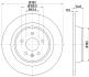 Диск гальмівний задн. Ford Galaxy/Kuga/S-MAX 2,0-2,2 TDCI 08- PAGID 8DD 355 118841 (фото 4)