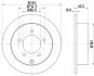 Диск тормозной зад. Mitsubishi Eclipse II 96- Outlander 03-, Space Runner 99- PAGID 8DD 355 119181 (фото 4)