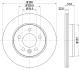 HELLA PRO VW гальмівний диск задн. AMAROK 2.0 BiTDI 11-, CRAFTER 2.0 TDI 17- PAGID 8DD 355 125571 (фото 1)