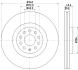 Диск тормозной передний Skoda Octavia 2.0TDI 13- PAGID 8DD 355 129241 (фото 1)
