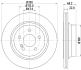 HELLA PRO HIGH CARBON DB гальмівний диск задн. (вентил.) (300*22) W211 02- PAGID 8DD 355 129791 (фото 4)