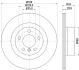 Диск гальмівний зад. BMW X3 (F25), X4 (F26) 2.0D-3.0 10- PAGID 8DD 355 129811 (фото 4)