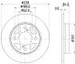 HELLA PRO SUZUKI диск гальм. задн. SWIFT 17- PAGID 8DD 355 132041 (фото 4)
