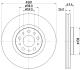 HELLA PRO FIAT гальмівний диск передн. TIPO 1.4, 1.6 PAGID 8DD 355 132131 (фото 1)
