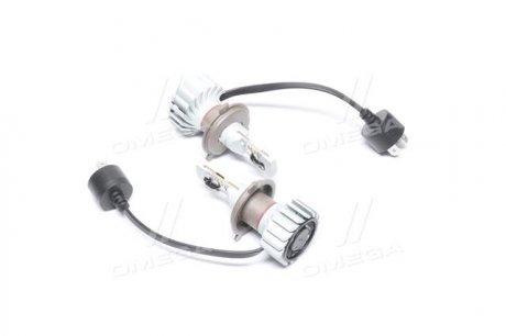 Лампа светодиодная LED H4 12/24V Ultinon Pro5000 +160 15W 5800K (комплект) PHILIPS 11342U50CWX2 (фото 1)