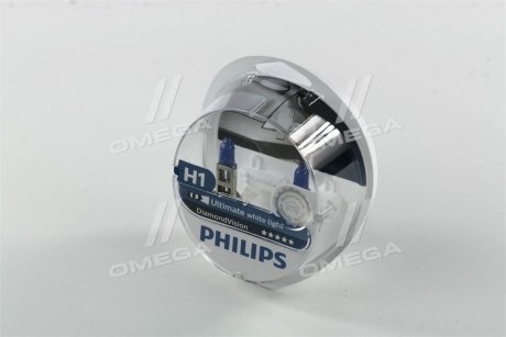 Лампа розжарювання H1 12V 55W P14,5s Diamond Vision 5000K (вир-во) PHILIPS 12258DVS2