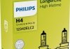 Лампа накаливания H4 12V 60/55W P43t-38 LongerLife 2 x lifetime (2шт.) PHILIPS 12342ELC2 (фото 1)
