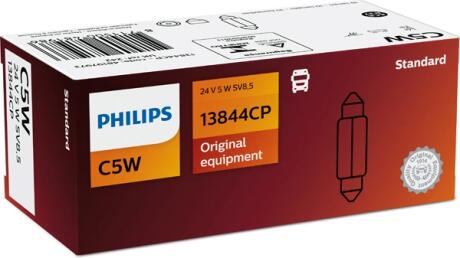 Автолампа 24V 5W SV8,5 T10,5x38 PHILIPS 13844 CP