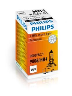 Автолампа HB4 12V 55W P22d Vision +30% (1 шт. в упаковці) PHILIPS 9006 PR C1