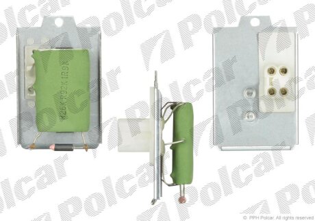 Резистор вентилятора Fiat Doblo 1.9 D 01-/Stilo 1.6 16V 01-06 Polcar 1307KST1