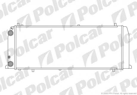 Радитор Audi 100 1.8 84- Polcar 131508A4