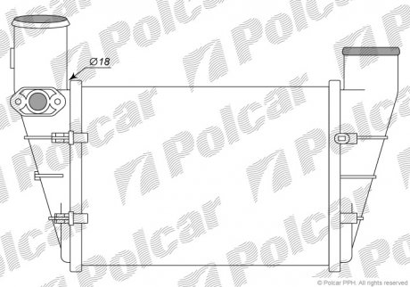 Интеркулер VW Passat, Audi A4/A6 1.8T/1.9TDi 95-01 Polcar 1324J8-1 (фото 1)