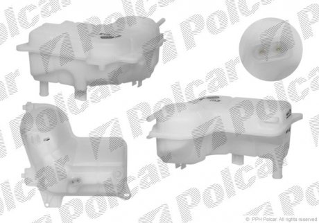 Бачок компенсационный Audi A4 2.5/2.7TDI 11.00-03.09 Polcar 1334ZB-2