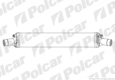 Интеркулер AUDI A4 2.7 TDI 08-16 Polcar 1337J8-2