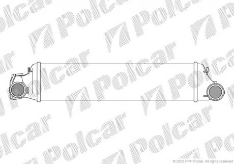 Интеркулер BMW 3(E46) 2.0/3.0D 98- Polcar 2008J8-1