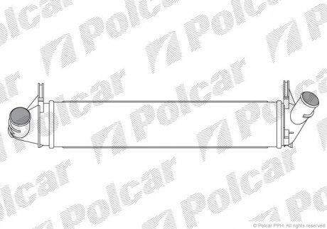 Интеркулер Dacia Logan/Duster 1.5Dci 08- Polcar 2801J8-1