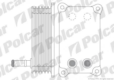 Радиатор масла Ford 2.0D/2.2D 08.00-02.16 Polcar 3218L8-1