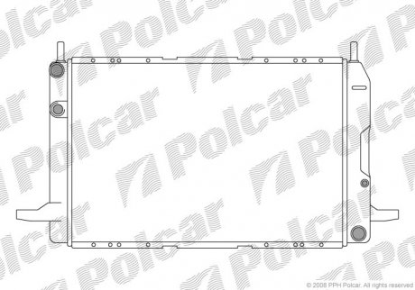 Радиатор охлаждения Ford Scorpio 1.8/2.0 04.85-09.94 Polcar 322308A4 (фото 1)