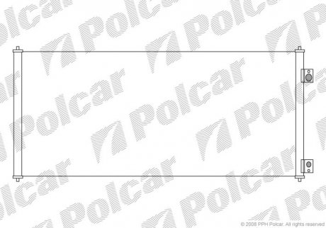 Радиатор кондиционера Ford Transit 2.0D-2.4D 01.00- Polcar 3247K8C1S (фото 1)