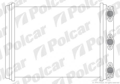 Радиатор печки DB W 124 Polcar 5014N8-1 (фото 1)