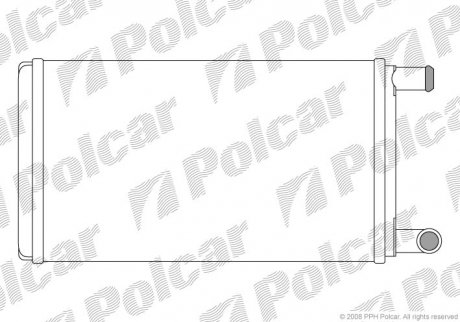 Радиатор печки MB 207-310 2.3-2.9D 77-96 Polcar 5061N8-1 (фото 1)