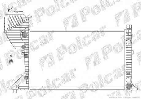 Радиатор основной MB Sprinter 2.2-2.7CDI 00-06 Polcar 506308A1