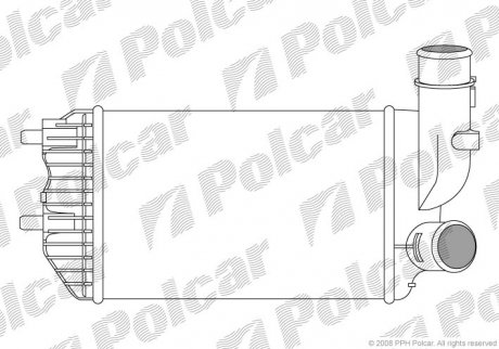Интеркулер Fiat Ducato 2.8JTD 94- Polcar 5702J8-1 (фото 1)