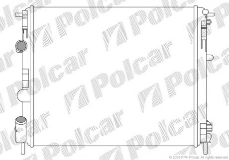 Радиатор охлаждения Renault/Dacia 1.4/1.6 04- Polcar 601508A4 (фото 1)