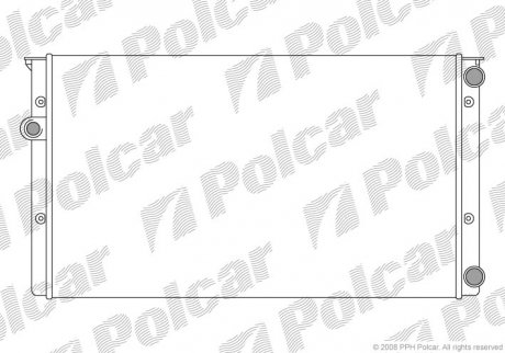Радиатор основной AC+ VW Golf III 1.8/1.6 Polcar 953808A8 (фото 1)