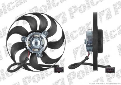 Вентилятор радиатора VW Golf 4/Bora/Octavia Polcar 954123U1 (фото 1)