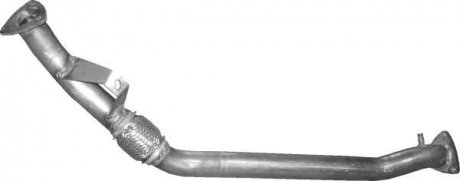 Глушитель, алюм. сталь, передн.часть Audi A4 2.0 FSI 07/02-12/04 POLMOSTROW 01.127 (фото 1)