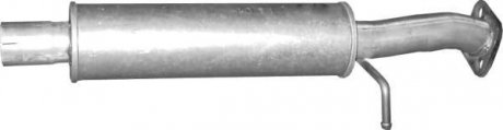 Глушник, алюміній. сталь, середн. частина Hyundai Santa Fe (10.11) POLMOSTROW 1011