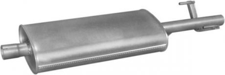 Резонатор (середня частина) алюмінієва сталь Mercedes Sprinter 216, 316, 416 CDi (00-06) POLMOSTROW 13.183 (фото 1)