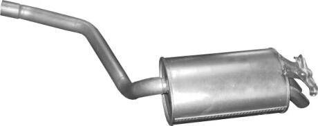 Алюм глушник. сталь, задн. частина Mercedes 190-W201 (13.55) POLMOSTROW 1355
