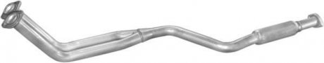 Глушник, алюміній. сталь, передн. частина Mercedes W124 85-89 200/200T (13.72) Polmo POLMOSTROW 1372 (фото 1)