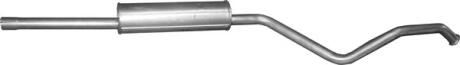 Алюм глушник. сталь, середн. частина Renault Laguna III 08 2.0 16V (21.41) Polmos POLMOSTROW 2141