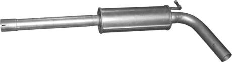 Алюм глушник. сталь, середн. частина Audi A1 / Seat Ibiza / Skoda Fabia / VW Polo POLMOSTROW 2497